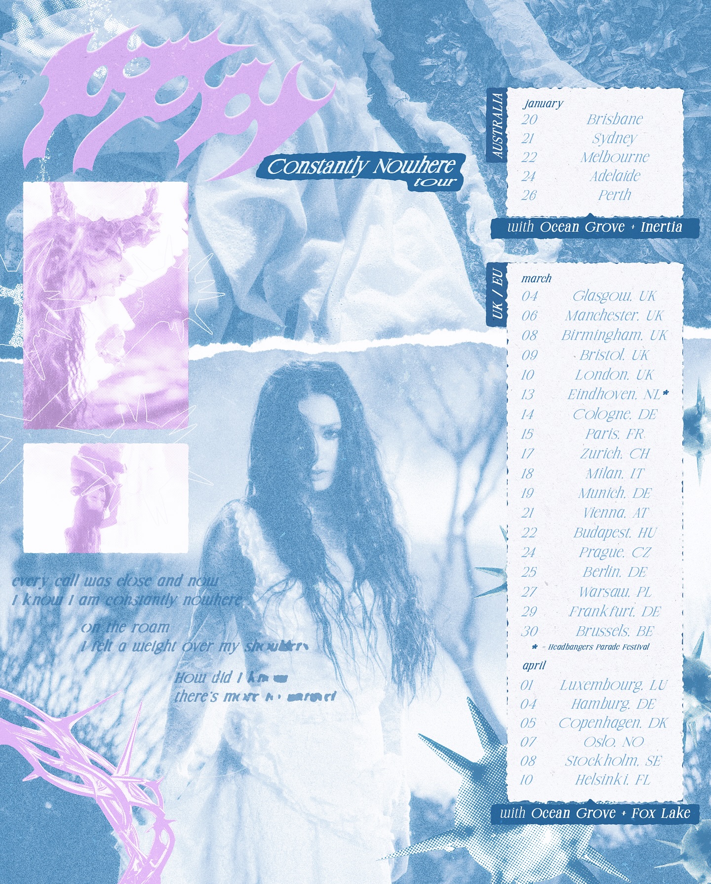 Fox Lake The Mercia Tour Poster 2026